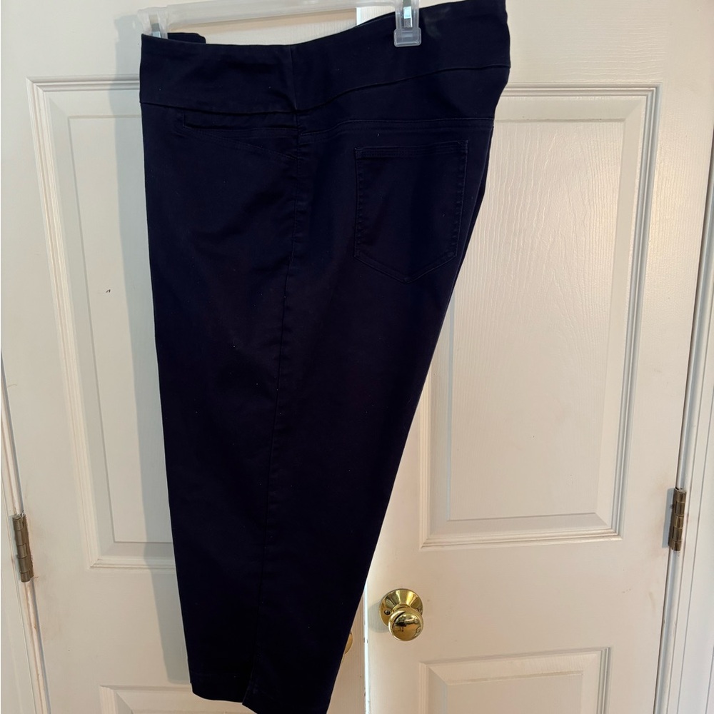 Westbound Navy Blue Capri Pants 18W